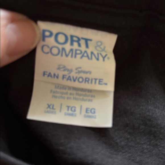 Port & Co Black SS Tee XL You Can’t Scare Me~ I’m The Crazy Cat Lady” Halloween - Picture 4 of 4